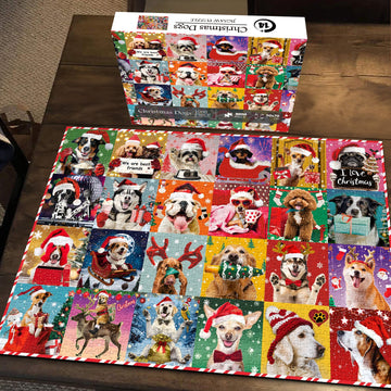Cani natalizi puzzle puzzle 1000 pezzi